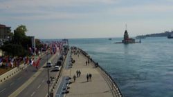 Üsküdar Sahili'nde yoğunluk