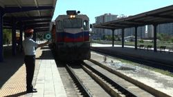 Çin’e gidecek 2 ihracat treni Erzurum’a ulaştı