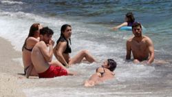 Alanya'da yerli ve yabancı turist yoğunluğu