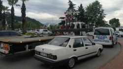 Zonguldak'ta arabası çekilen sürücü polislere sitem etti