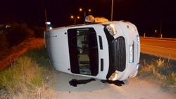 Aksaray'da tarım işçilerini taşıyan minibüs şarampole devrildi