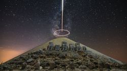 Nemrut Dağı, Samanyolu ile birlikte görüntülendi