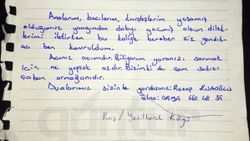 Manavgat'a gönderilen yardım kolilerinden çıkan notlarda birlik vurgusu