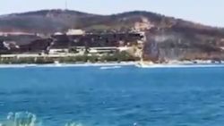 Bodrum'da yangın söndürme uçağını engelleyen jet-ski hakkında soruşturma