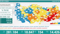 15 Ağustos Türkiye'de koronavirüs tablosu