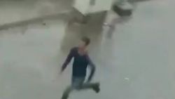 Bozkurt’taki selden saniyeler önce çekilen görüntüler