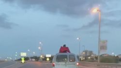 Ümraniye'de kilometrelerce süren tehlikeli yolculuk