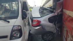 Tekirdağ’da freni boşalan halk otobüsü 7 araca çarptı