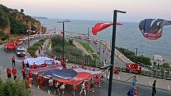 Antalya'da HES kodlu fener alayı