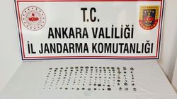 Ankara'da kaçakçılık operasyonu: 125 sikke ele geçirildi