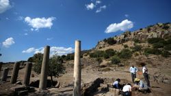 Çanakkale'de 1300 yıllık ayak izlerine rastlandı