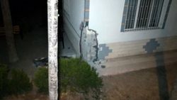 Ankara'da taşıyıcı kolonu çatlayan 4 katlı bina boşaltıldı