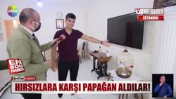 Hırsızlığa karşı tedbir olarak evine papağan aldı