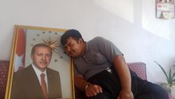 Kahramanmaraşlı engelli gencin Cumhurbaşkanı Erdoğan sevgisi