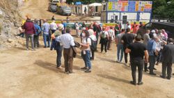 İkizdere'deki taş ocağı bölgesinde bilirkişi incelemesi