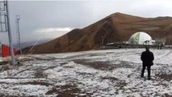 Erzurum'a ilk kar düştü