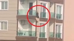 Mersin'de bir kadın ikinci kattan düştü 