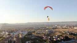 kayseri de parasutculerden kadina siddete farkindalik