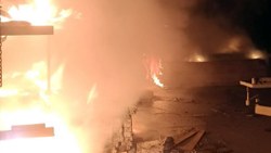 Muğla'daki santralin marangoz atölyesinde yangın çıktı