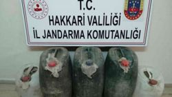 Yüksekova kırsalında 200 litre asit anhidrit maddesi ele geçirildi