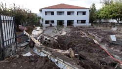 Yunanistan'ın Eğriboz Adası'nda sel felaketi