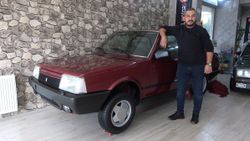 30 yıllık Tofaş otomobilini yeni gibi saklıyor