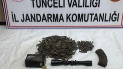 Tunceli'de teröristlerce kullanılan sığınakta mühimmat ele geçirildi