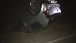 Artvin'de otomobiliyle önüne çıkan kaya parçasına çarparak takla attı