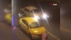 Ankara’da park halindeki aracı parçalayan kişi kameraya yakalandı