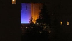 ABD Konsolosluğu, Ukrayna bayrağıyla ışıklandırıldı