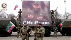Kadirov'un Çeçen askerlerinden Ukrayna'ya karşı gövde gösterisi