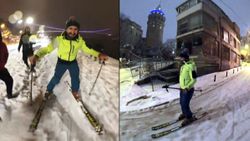 Boğaz'da kayak keyfi