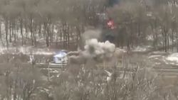 Ukrayna ordusundan Rus konvoyuna pusu