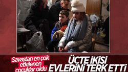  Ukraynalı çocukların üçte ikisi evlerini terk etti