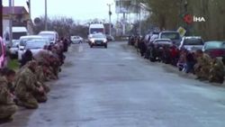 Ukrayna'da savaşta hayatını kaybeden askere veda 