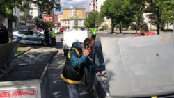 Kayseri'de kuş grubu araçlar denetlendi
