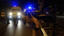 Kocaeli'de taksiyle çarpışan araç, kaza yerinden kaçtı