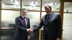 Nureddin Nebati, Avrupa Konseyi Kalkınma Bankası Başkanı Monticelli ile görüştü