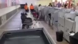 Meksika’da öfkeli yolcu havaalanını birbirine kattı