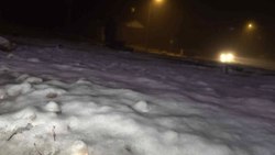 Uludağ'da kar sevinci