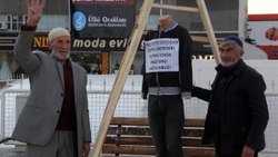 Erzincan’da İsveç’e idam sehpalı tepki