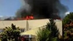 Konya Selçuk Üniversitesi'nde yangın