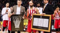 Euroleague'in en çok sayı atan ismi Spanoulis