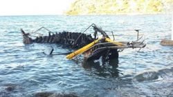 Bodrum'da 150 bin liralık tekne kül oldu