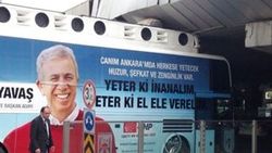 Mansur Yavaş'ın otobüsü Melih Gökçek'in köprüsüne takıldı