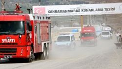 Kahramanmaraş'taki çadır kentte yangın