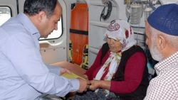 Kahramanmaraş'ta yatalak hasta oyunu ambulansta kullandı