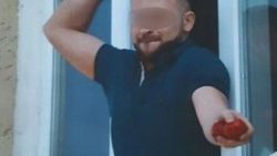 Polise domates atan şahıs operasyonla yakalandı