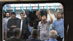 İstanbul Valisi Vasip Şahin Marmaray'da