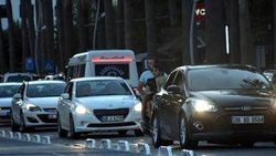 Marmaris'te tatilden dönüş trafiği